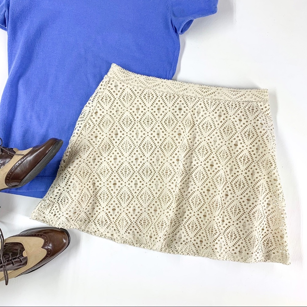 Cape Juby Mini Eyelet Skirt, sz M